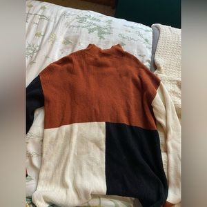 Color block sweater